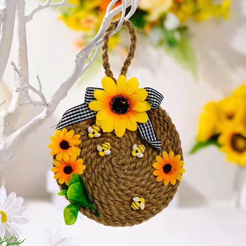 1pc Bee Wall Decor Pendant Bee Door Hanging Room Decor